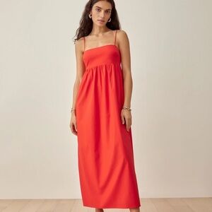 Reformation adler dress SZ 0 red orange